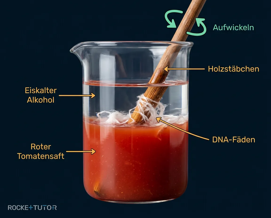 Weiße DNA Fäden