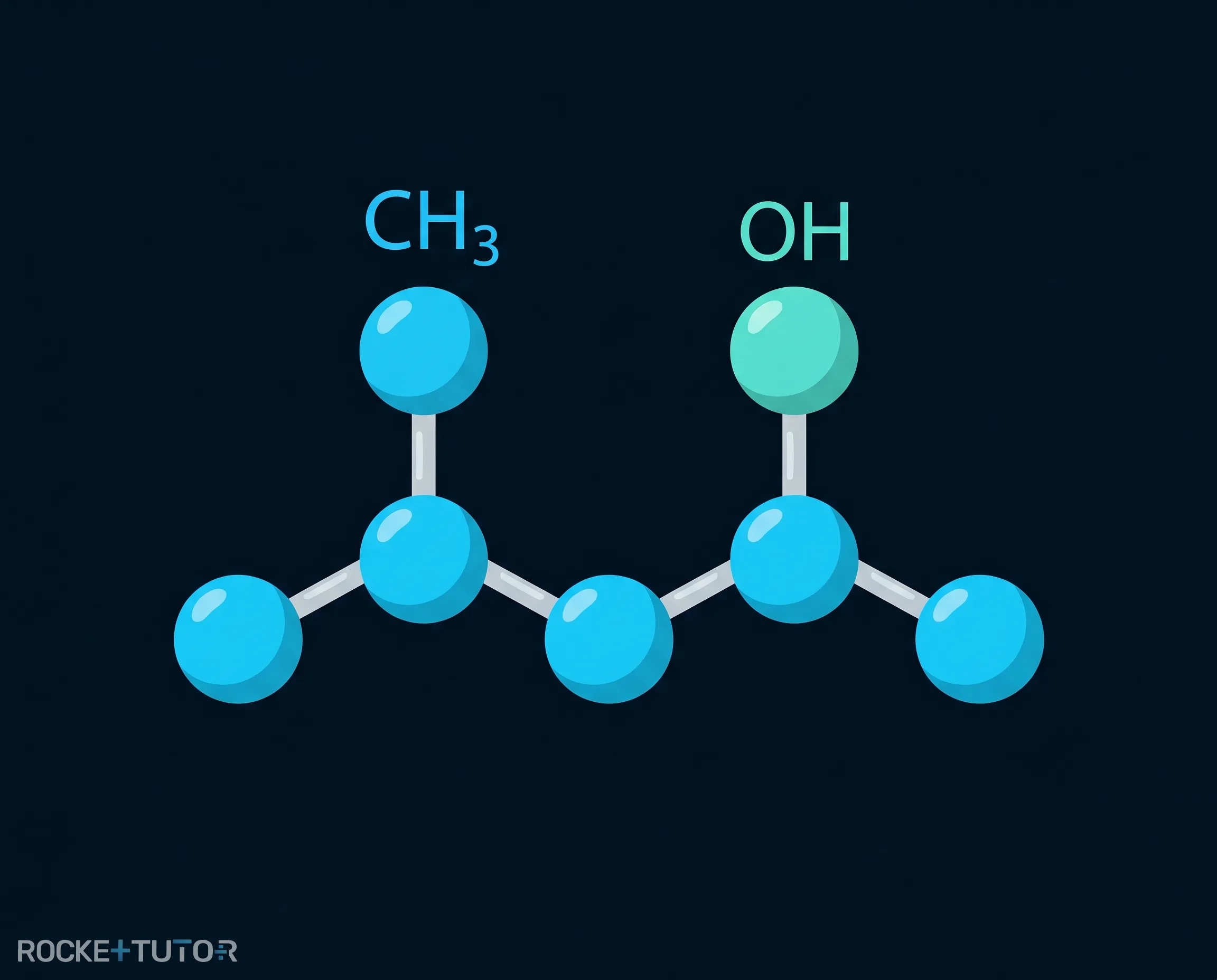 Verzweigtes Alkanol Molekül