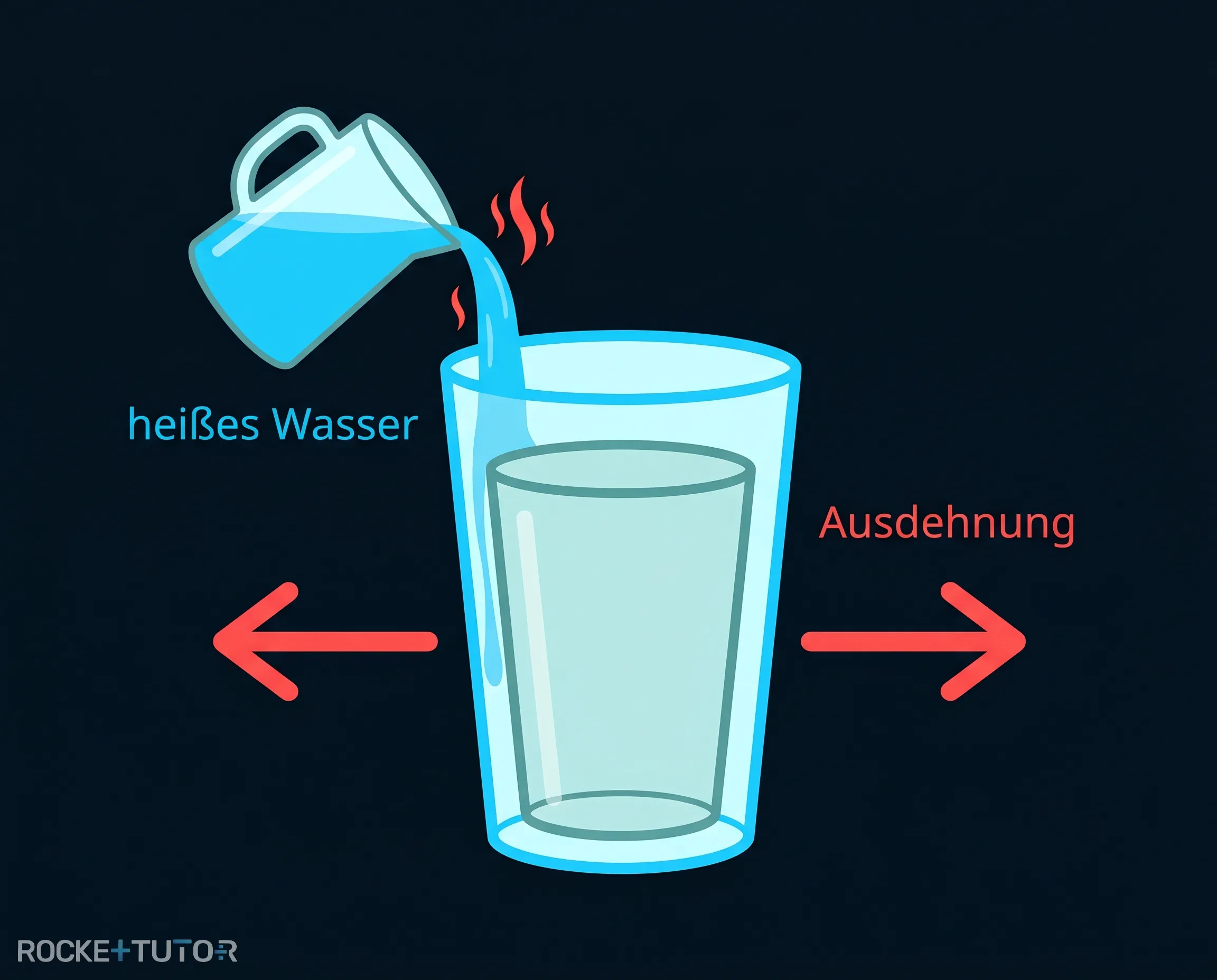 Zwei ineinander steckende Trinkgläser
