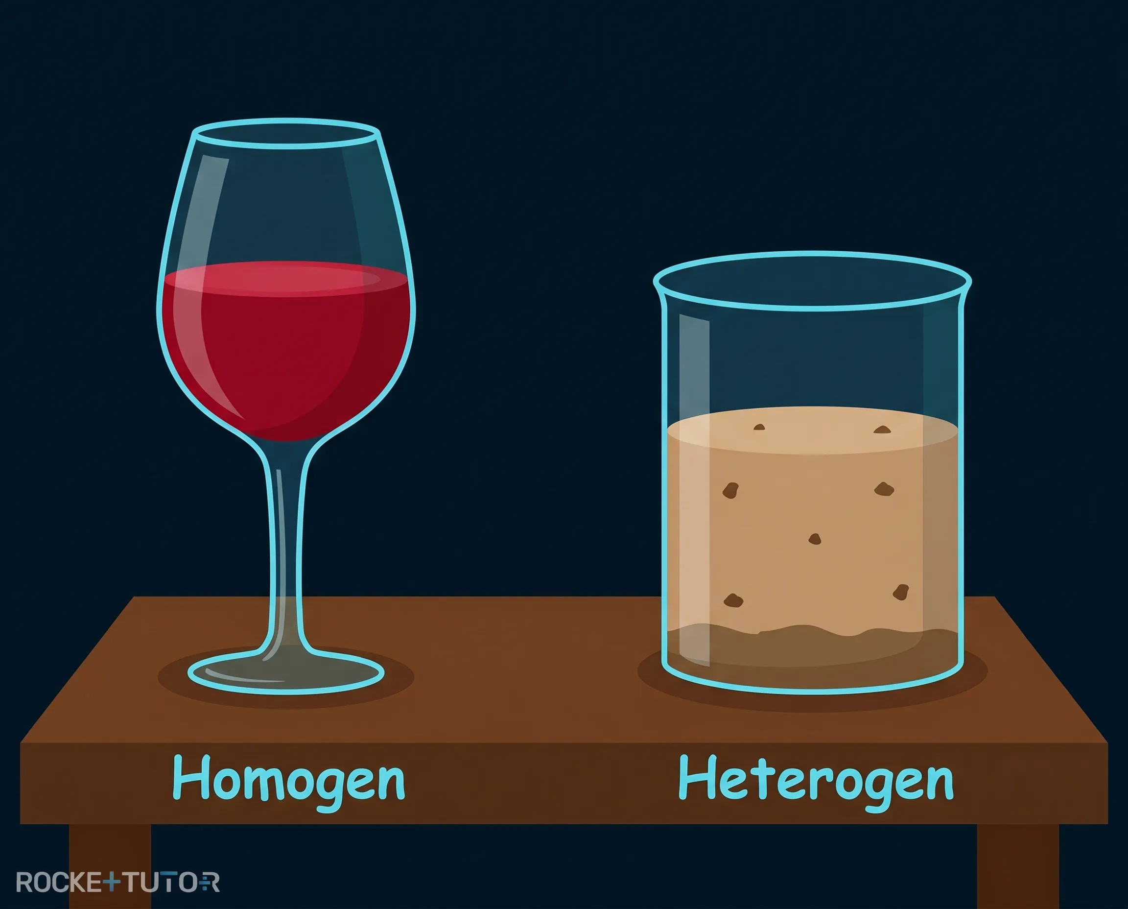 Homogene und heterogene Gemische
