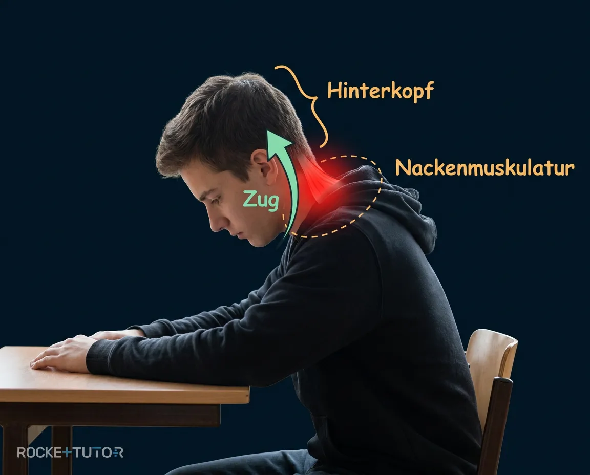 Verhärtete Nackenmuskulatur und Kopfschmerz