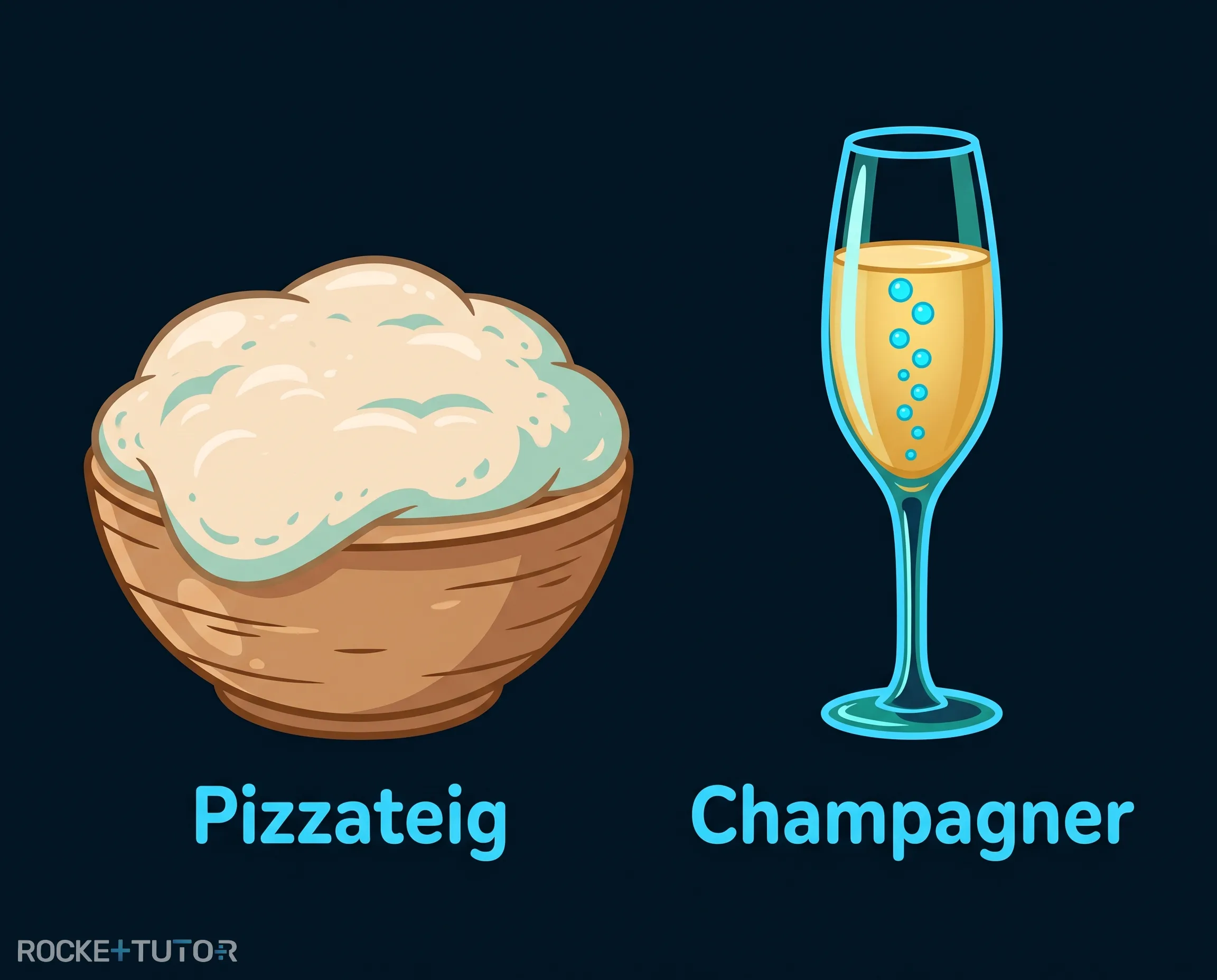 Hefe frisst Zucker für Alkohol