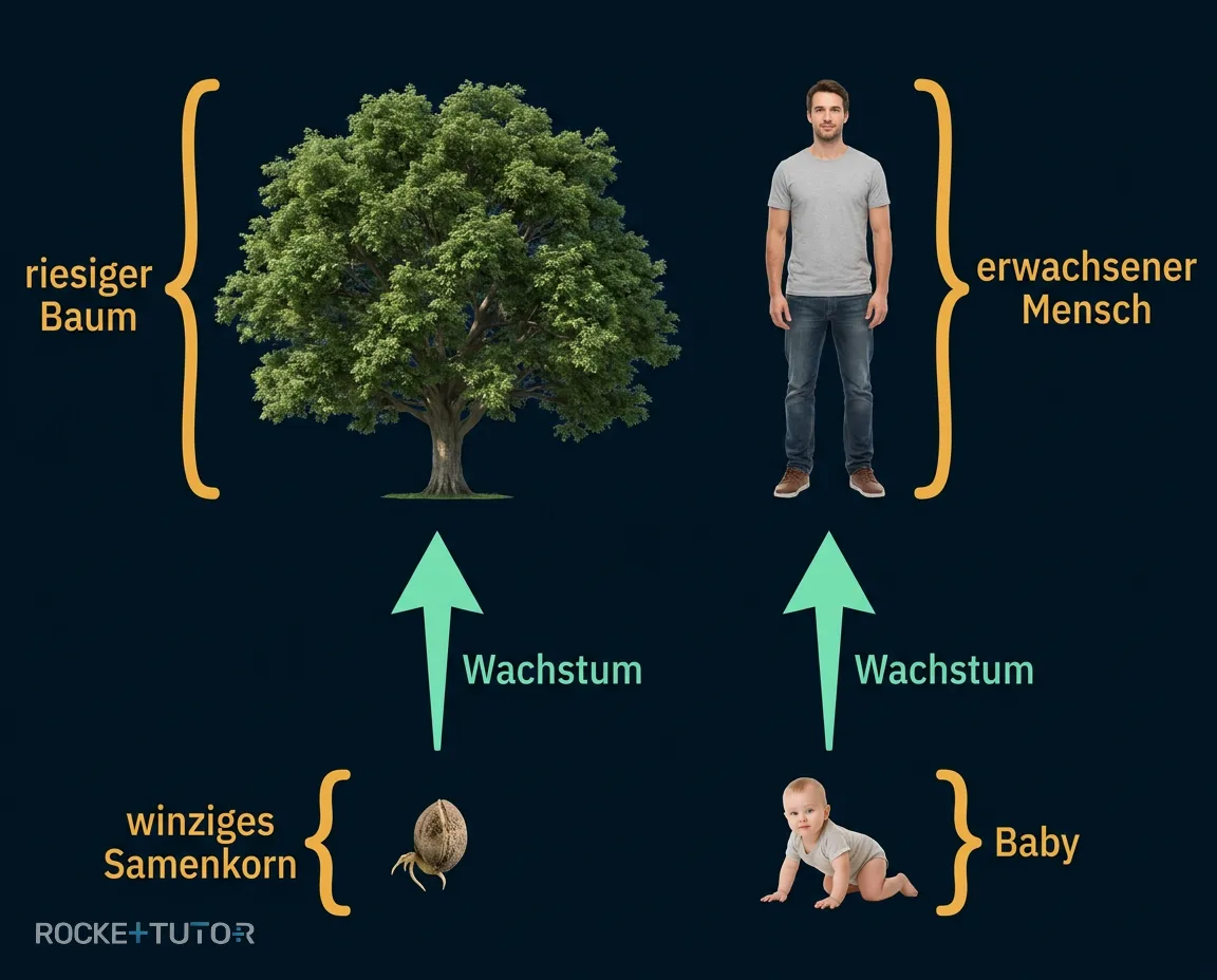 Baum und Baby Wachstum