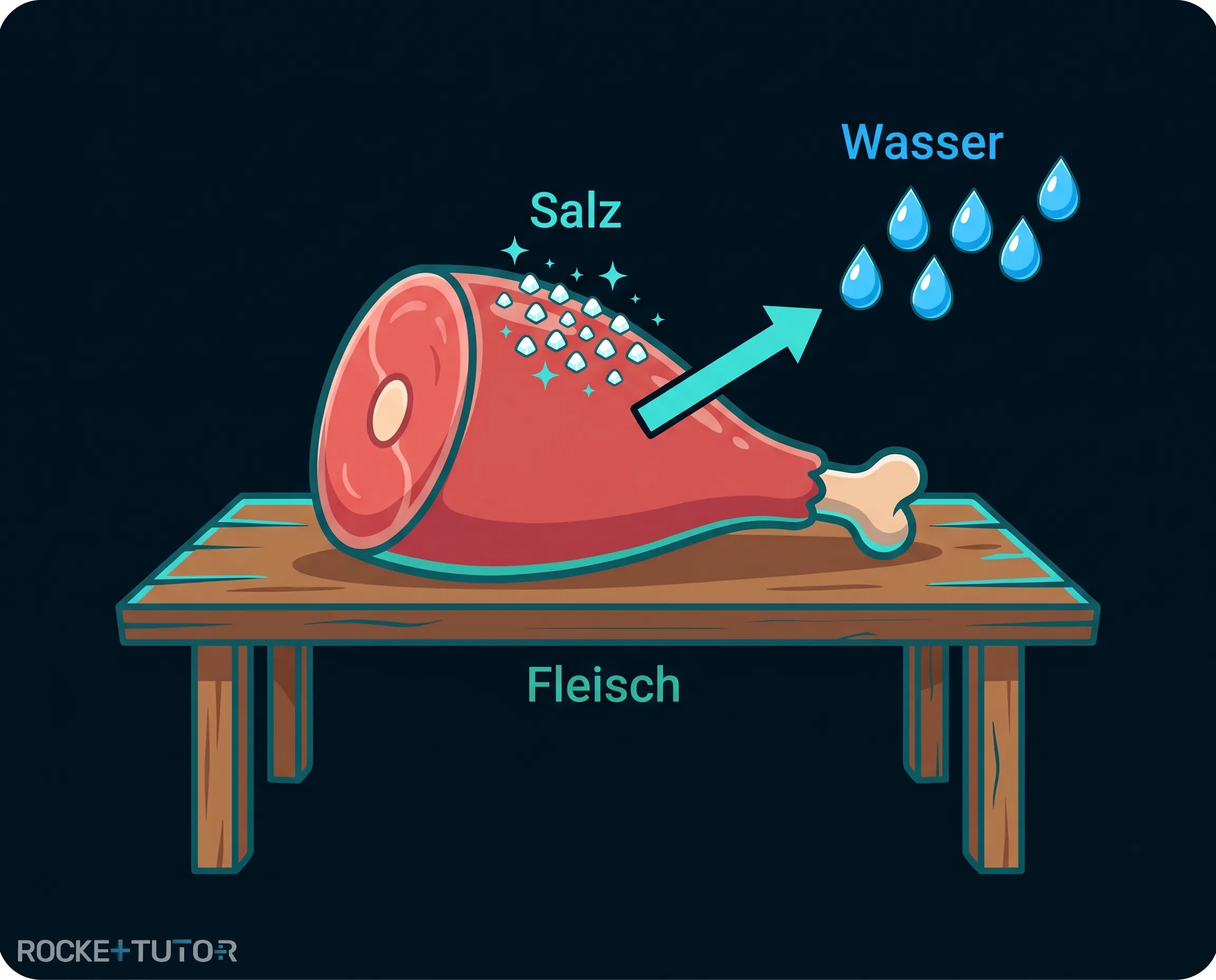 Fleisch pökeln mit Salz