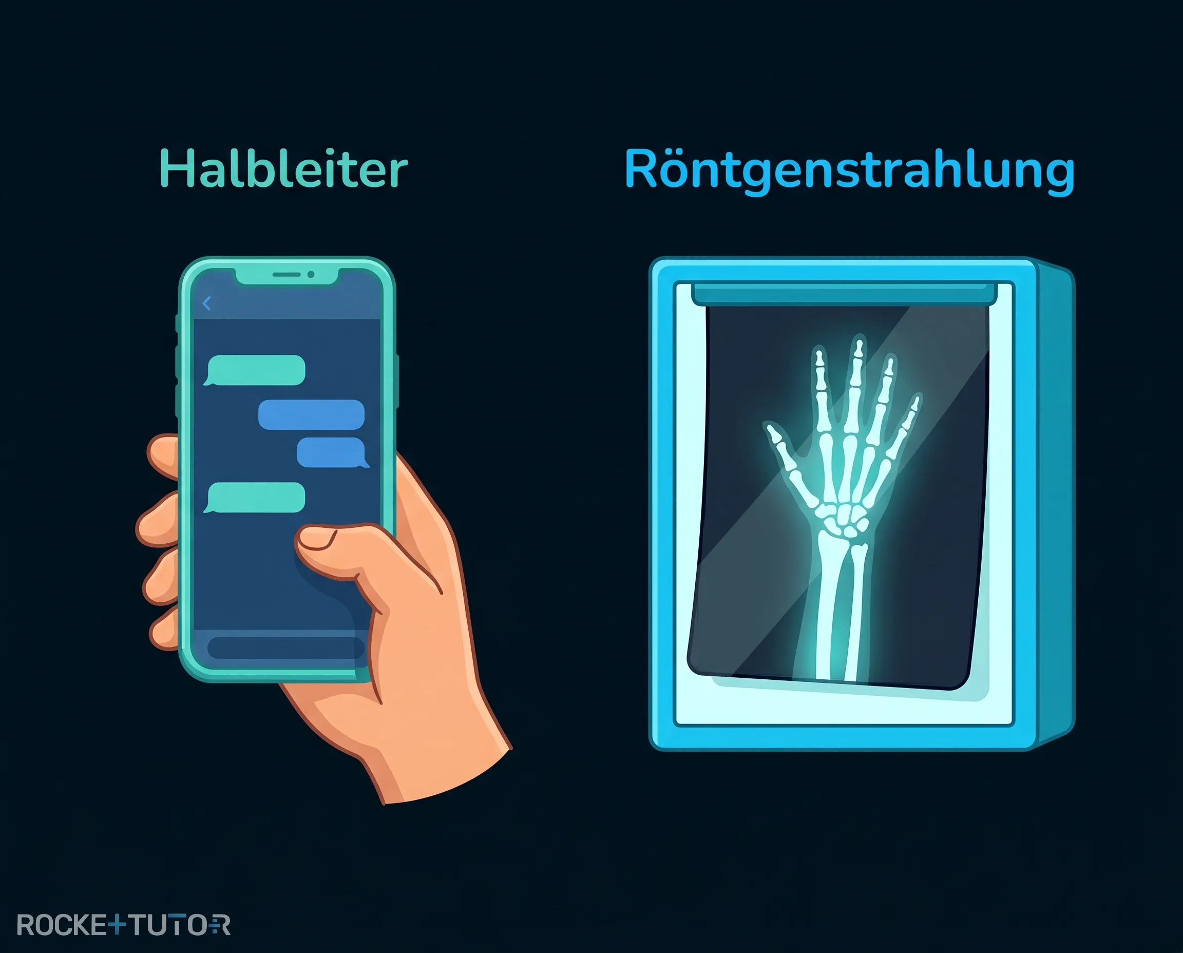 Smartphone und Röntgenbild
