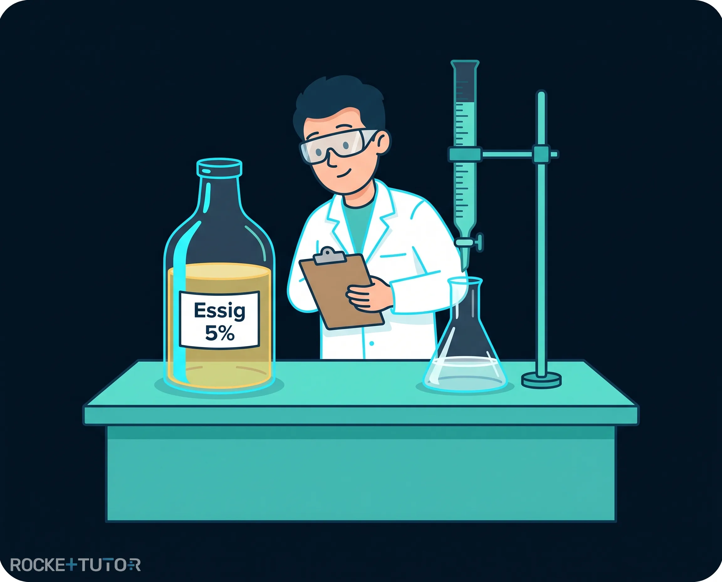 Titration im Labor