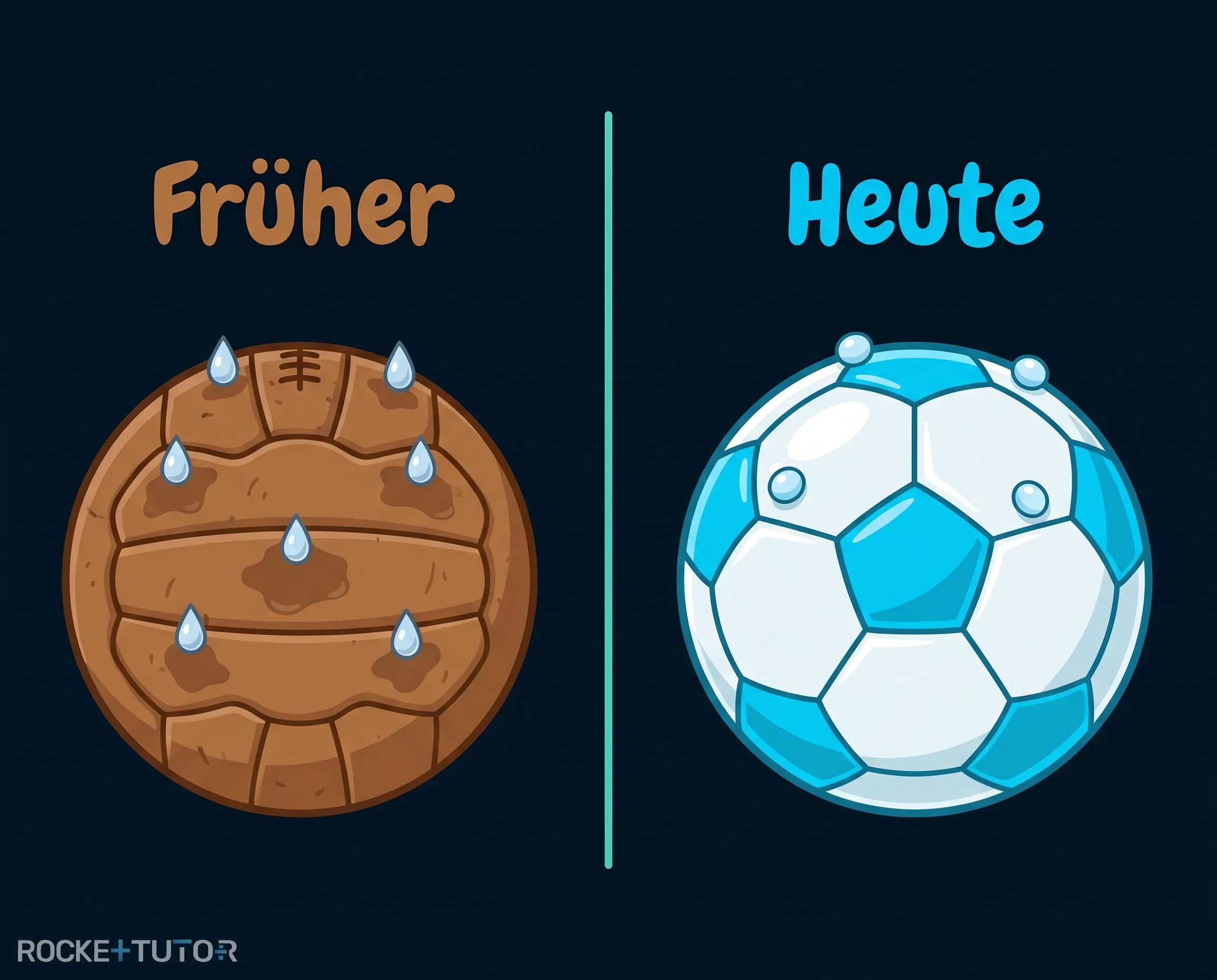 Fußball und Ladekabel aus Kunststoff