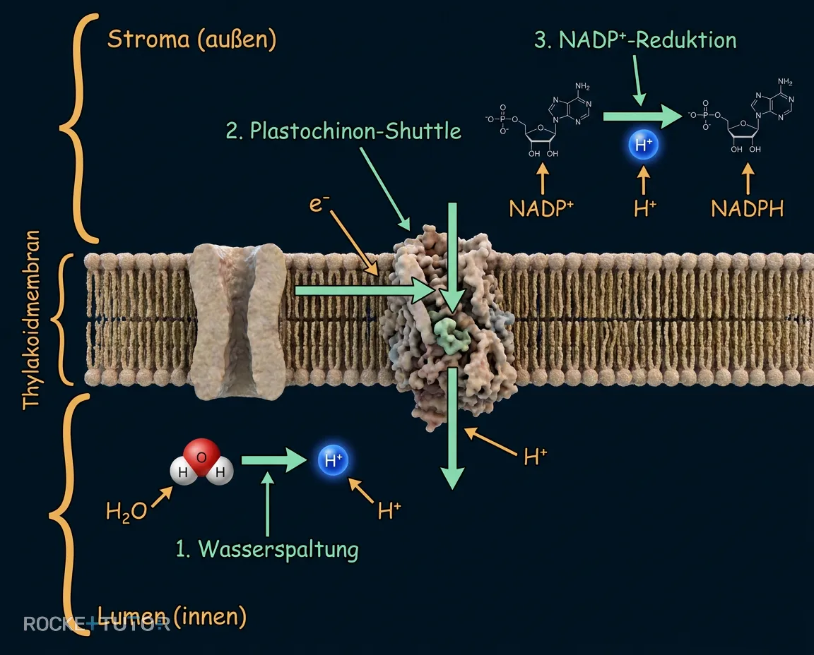Mechanismen der Protonengradient-Entstehung