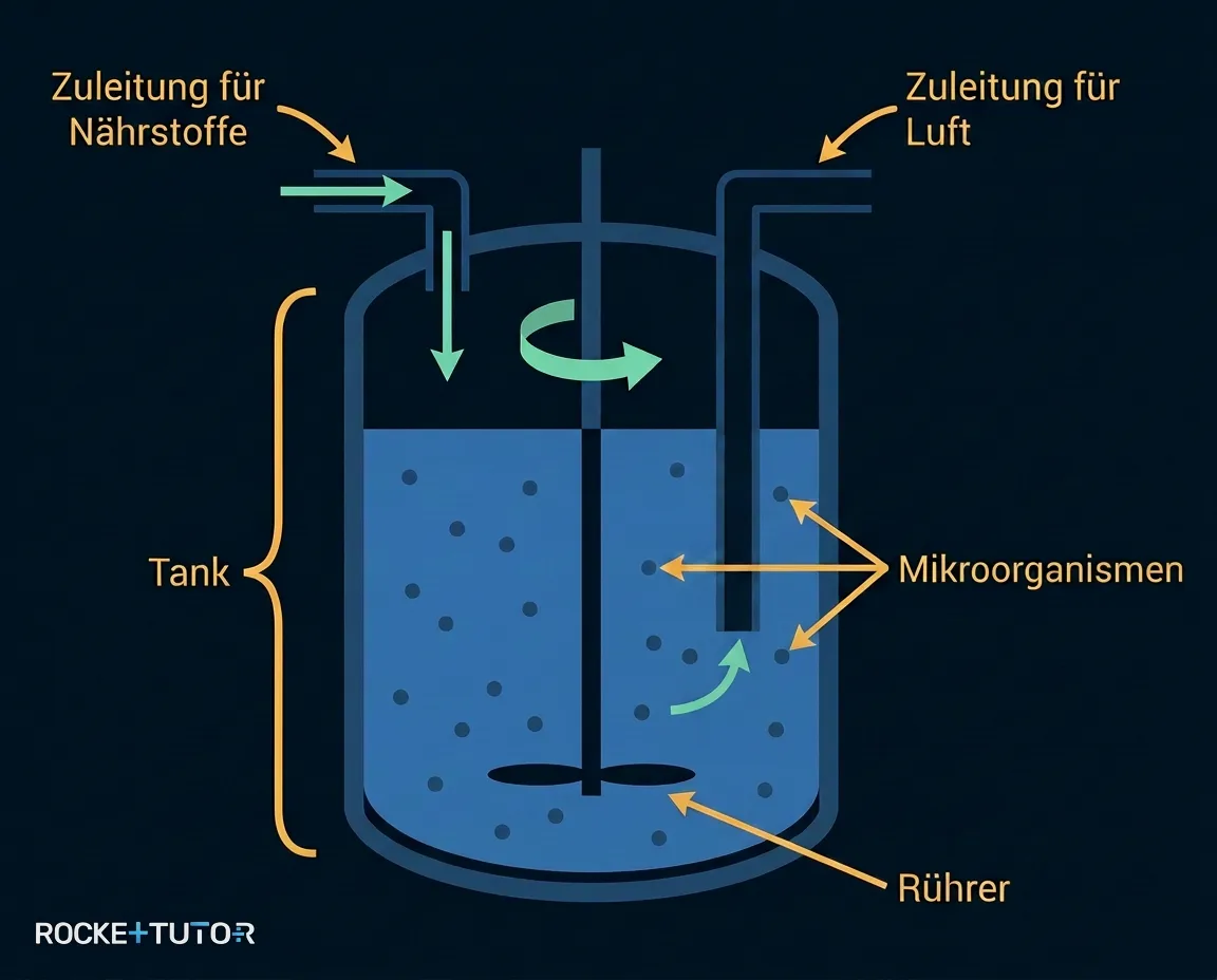 Aufbau eines Bioreaktors