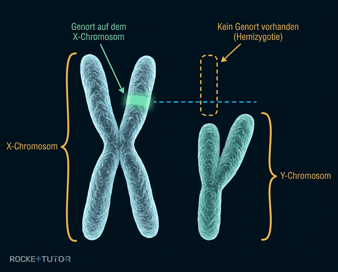 Größenvergleich X und Y Chromosom