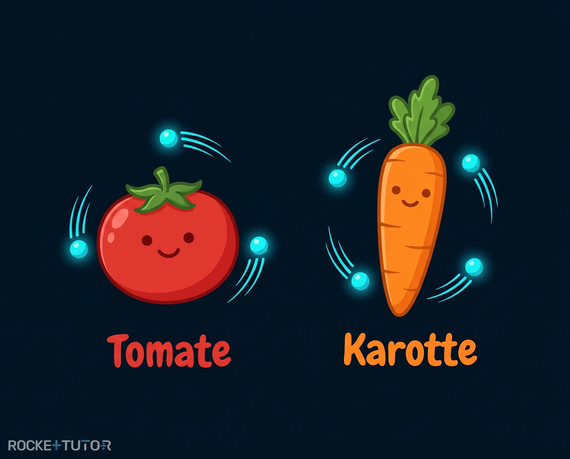 Rote Tomaten und Karotten