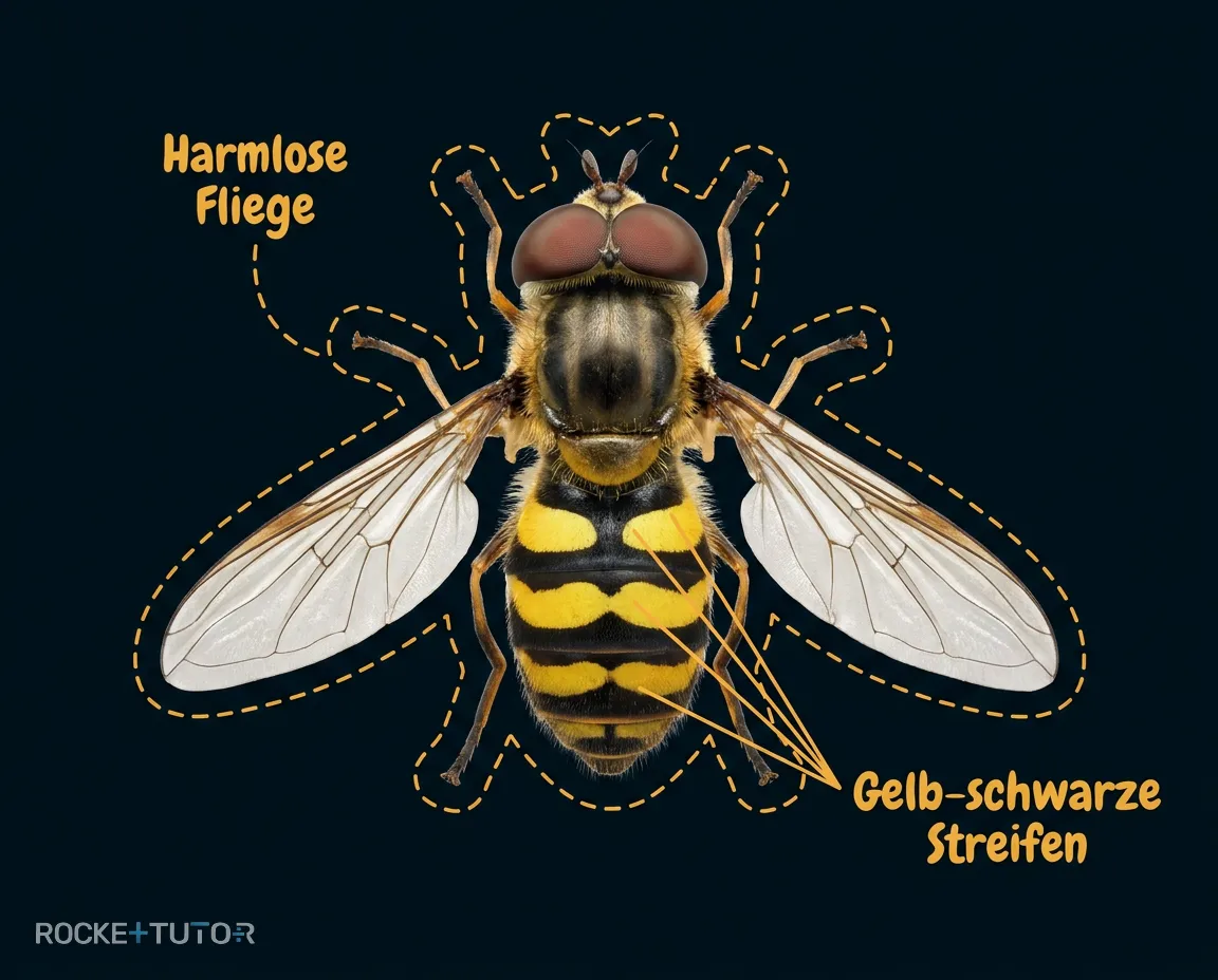 Tarnung eines Insekts auf Ast