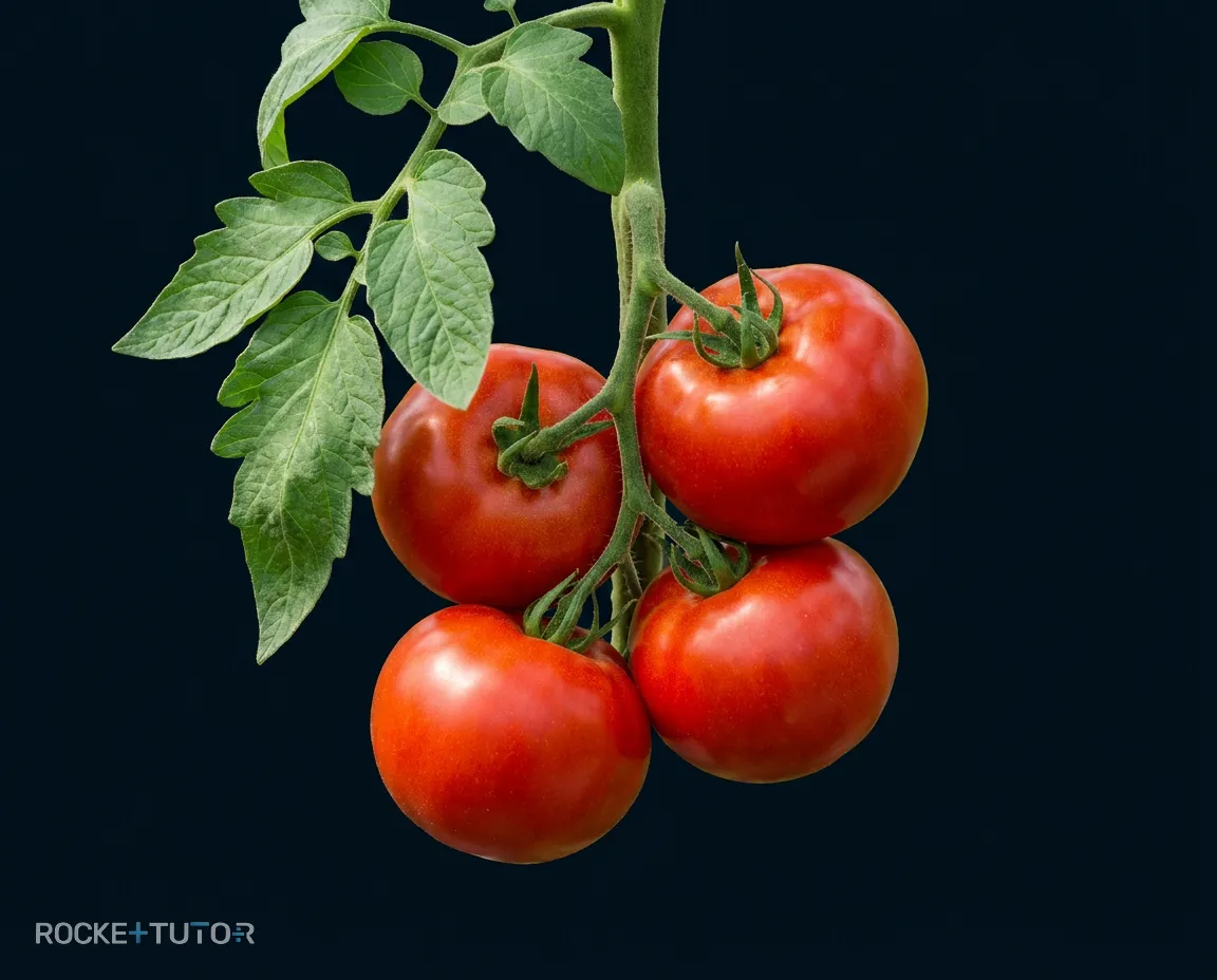 Gewächshaus mit großen Tomatenpflanzen