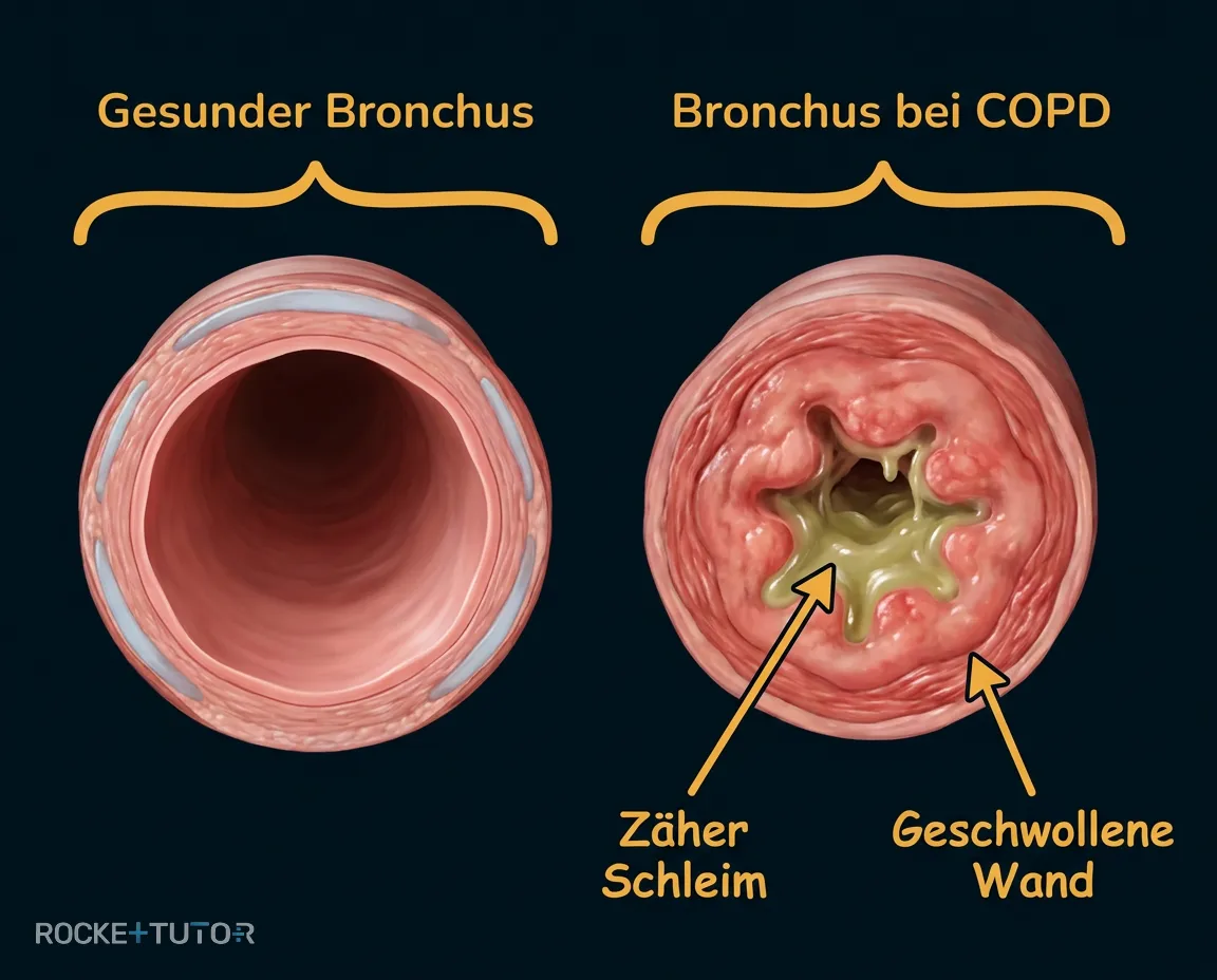 Verengte Atemwege bei COPD