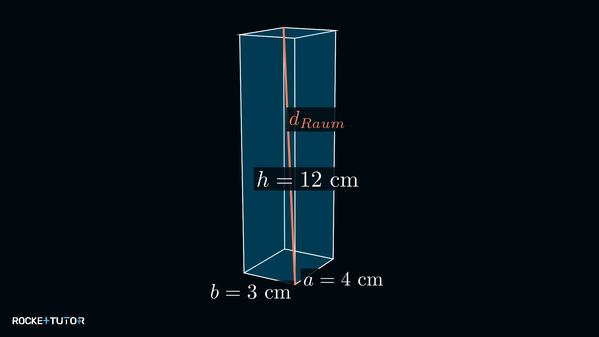 Quader mit Raumdiagonale