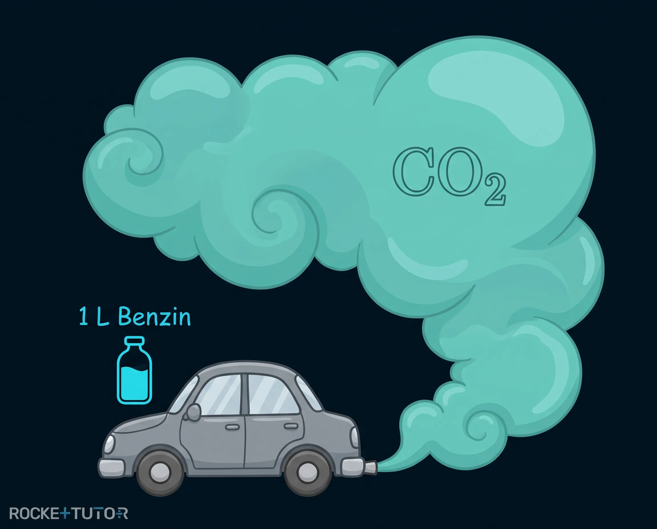 Autoabgase und Benzin