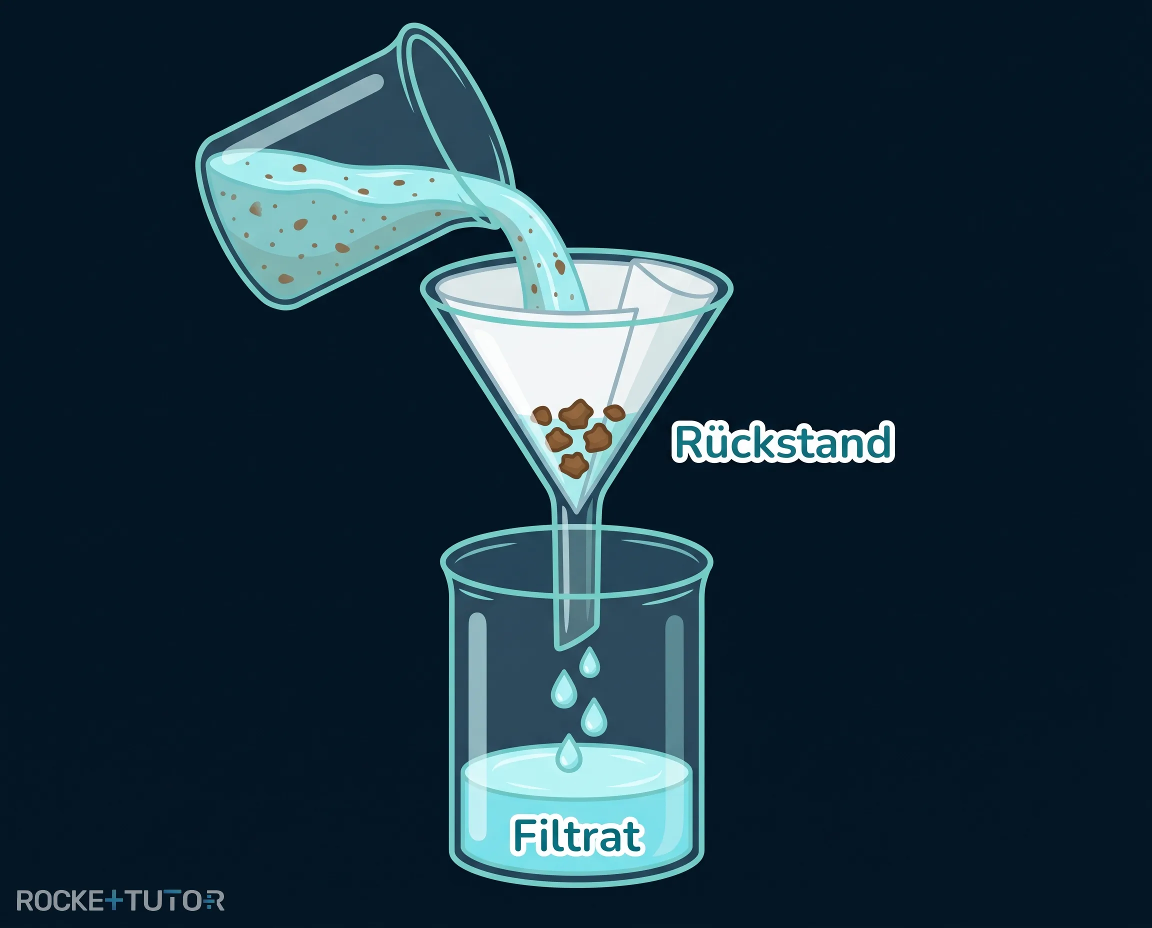 Filtration mit Filterpapier
